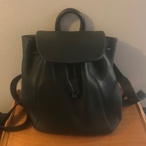 COACH VINTAGE SONOMA DARK GREEN NATURAL LEATHER SMALL BACKPACK BAG 4911 ITALY